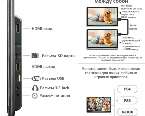 НАВЕСНОЙ МОНИТОР 12.5" CDS1250AN (ANDROID 11, HDMI IN/OUT), СЕРЕБРИСТЫЙ